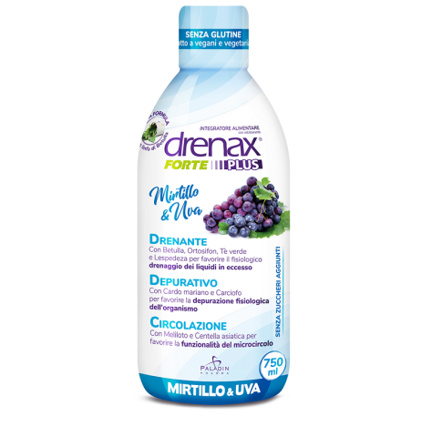 PALADIN PHARMA Drenax forte plus mirtillo e uva 750 ml