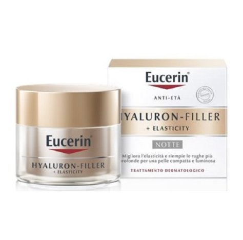 Eucerin Hyaluron-Filler + Elasticity Crema Notte Viso Anti-età 50 ml