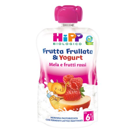 HIPP ITALIA Srl Hipp frutta frullata yogurt mela e frutti di bosco 100g 