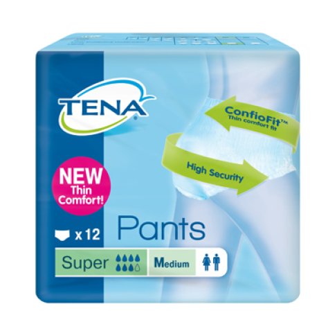 TENA PANTS SUPER M NEW 12PZ<