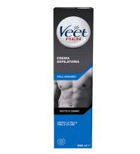 RECKITT BENCKISER H.(IT.) Spa Veet for men crema depilatoria pelli sensibili