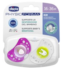 CHICCO (ARTSANA SpA) Chicco PhysioForma Air Succhietto 2 pezzi 12m+ Silicone Rosa 