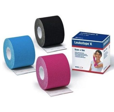 LEUKOTAPE K 5CMX5MT MEDIA ROSA