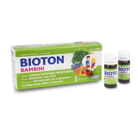 SELLA Srl Bioton bambini nuovo 14 flaconcini