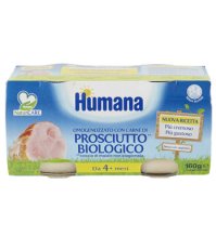 HUMANA ITALIA Spa Humana omogenizzato prosciutto biologico 2 pezzix80g