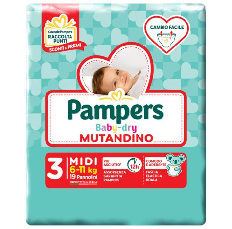 Pampers Bd Mut Midi Sp 19pz