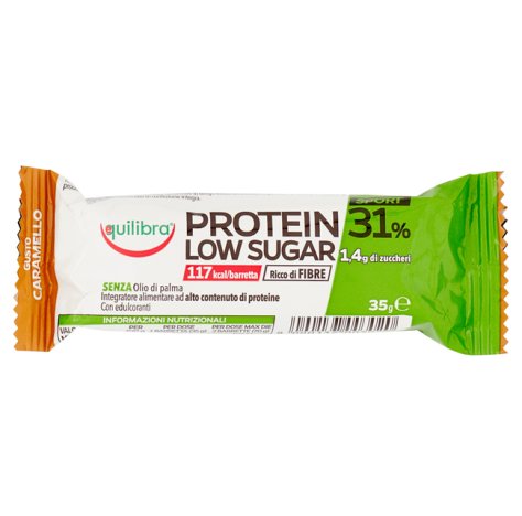 EQUILIBRA Srl Integratore protein low sugar barretta caramello