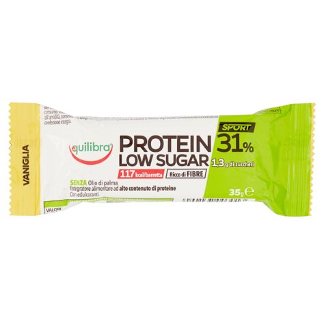 EQUILIBRA Srl Integratore protein low sugar barretta vaniglia