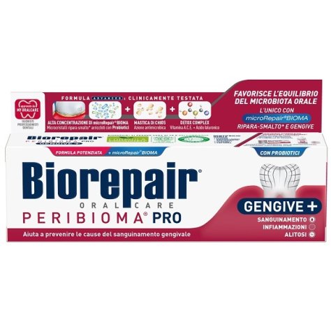 EURITALIA PHARMA (div.COSWELL) Biorepair Peribioma Dentifricio 75ml Per Prevenire Sanguinamento Gengivale __+ 1 COUPON__