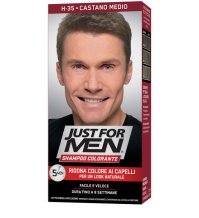 Just for men shampoo colorante castano medio