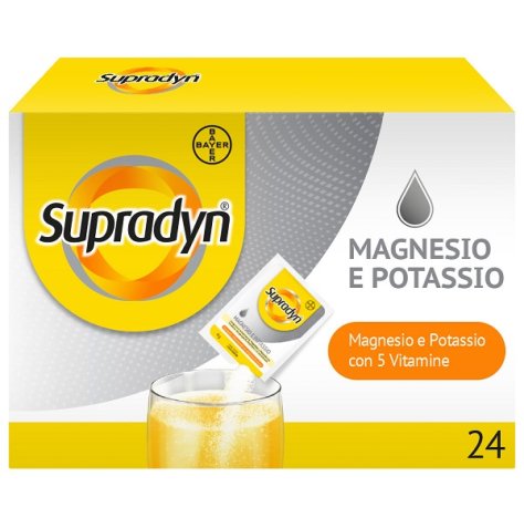 Supradyn Magnesio E Potassio 24 Bustine - Integratore Alimentare Multivitaminico Con Vitamine E Minerali