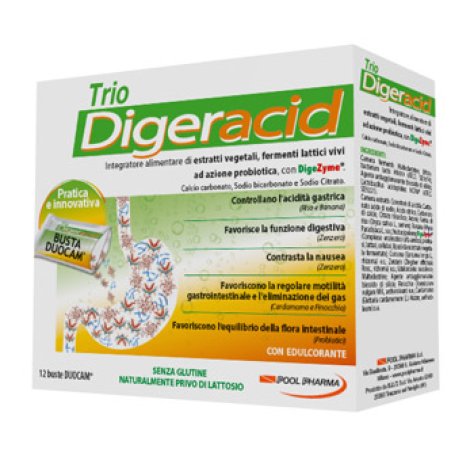 POOL PHARMA Srl Trio digeracid 12 bustine