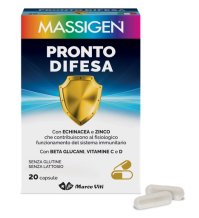 MARCO VITI FARMACEUTICI SpA Massigen Pronto Difesa Integratore alimentare con Echinacea e Zinco 20 capsule 