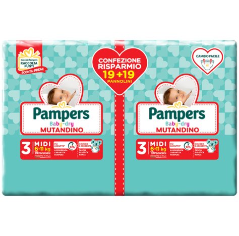 PAMPERS BD MUT MIDI 38PZ 0125