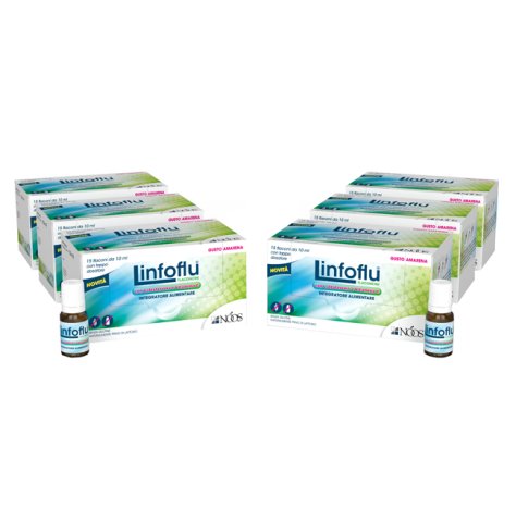 NOOS Linfoflu promo multipack integratore difese immunitarie 6 confezioni da 15 Flaconcini