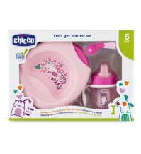 Chicco Set Pappa 6m+ Rosa C/cucch