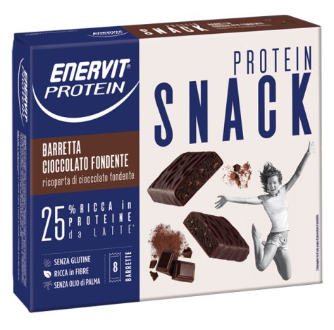 ENERVIT Spa Enervit Protein Snack cioccolato fondente 8 barrette