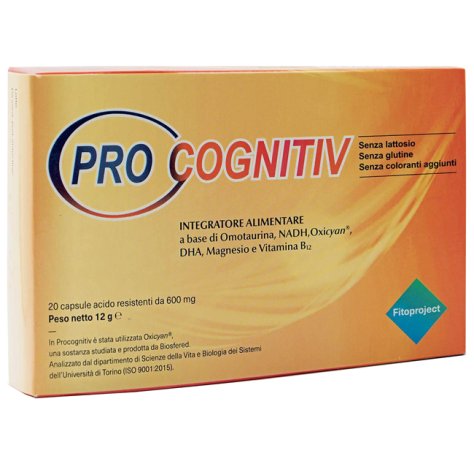 FITOPROJECT Srl PROCOGNITIV 20 CAPSULE 12 G__+ 1 COUPON__