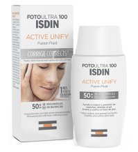 ISDIN Fotoultra active unify SPF 100+ fluido solare antimacchie 50 ml