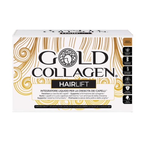 MINERVA RESEARCH LABS Gold collagen hairlift 10 flaconcini