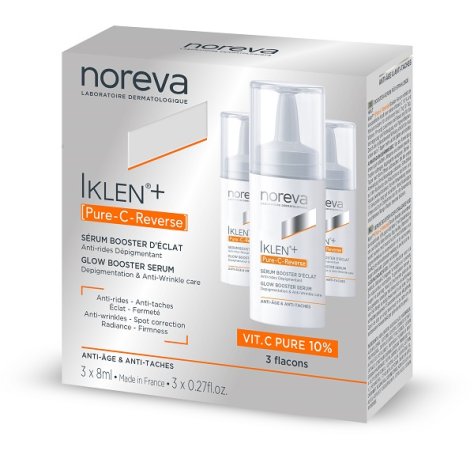 NOREVA ITALIA Srl Iklen + Pure C Reverse Siero Viso Antirughe 3 x 8ml