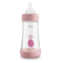 CHICCO (ARTSANA SpA) Chicco Biberon Perfect 5 Girl In Silicone Con 2 Fori Da 240ml