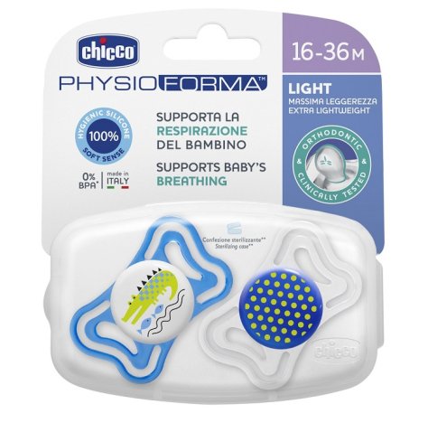 CHICCO (ARTSANA SPA) CHICCO SUCCHIETTO LIGHT BOY SILICONE 16-36 MESI 2 PEZZI 