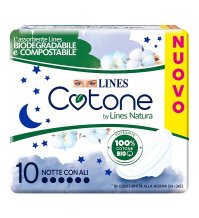 Lines Cotone Bio Ultra Notte 10pezzi