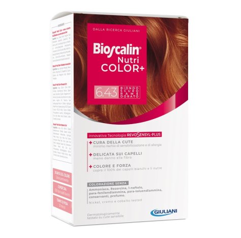 GIULIANI Spa Bioscalin nutricolor tinta capelli +6.43 biondo scuro rame dorato