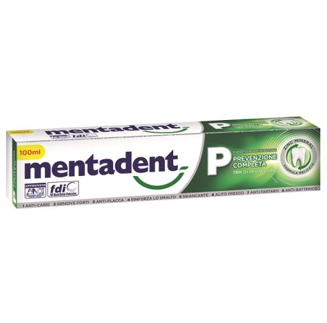 MENTADENT P DENTIFRICIO 100ML - PROTEZIONE 18H, PREVENZIONE ANTI-CARIE E GENGIVE FORTI