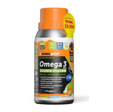 NAMEDSPORT Srl Named Sport - Omega 3 Double Plus 60 Softgel 