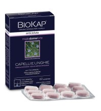 Biokap anticaduta miglio donna forte - Integratore alimentare rinforzante per capelli e unghie - Formato 60 compresse