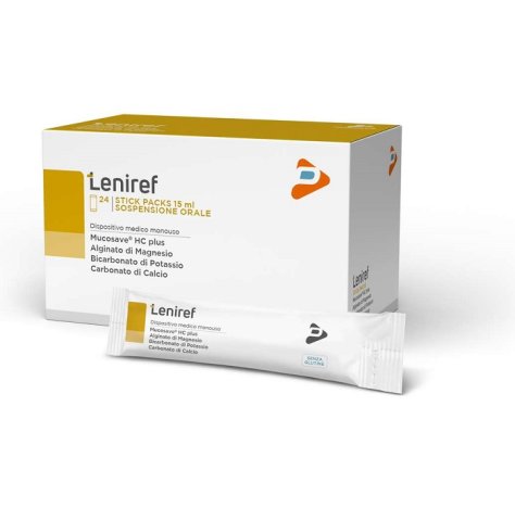 PHARMA LINE SRL Leniref - Trattamento del Reflusso Gastroesofageo - 24 Bustine