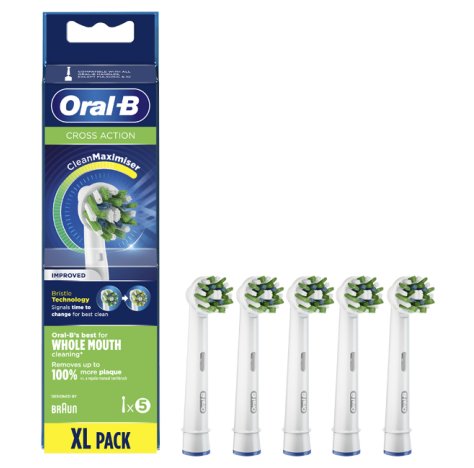 PROCTER & GAMBLE Srl Oral b testine per spazzolino elettrico cross action 5 pezzi