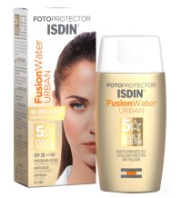 ISDIN SRL Fusion water color bronze spf 50 - Protezione solare viso colorata, ultraleggera, assorbimento rapido, no effetto lucido - Fromato 50 ml