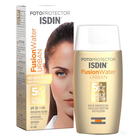 ISDIN SRL Fusion water color bronze spf 50 - Protezione solare viso colorata, ultraleggera, assorbimento rapido, no effetto lucido - Fromato 50 ml