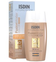 ISDIN Fusion water color medium spf 50 - Protezione solare viso colorata, ultraleggera, assorbimento rapido, no effetto lucido - Fromato 50 ml