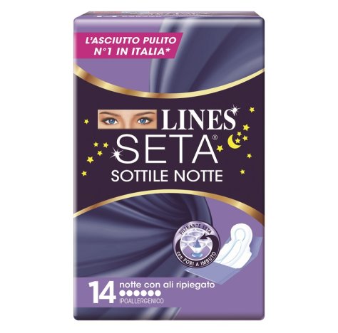 Lines Seta Sottile Notte con Ali 14pz