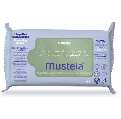 Mustela salviette detergenti 60 pezzi