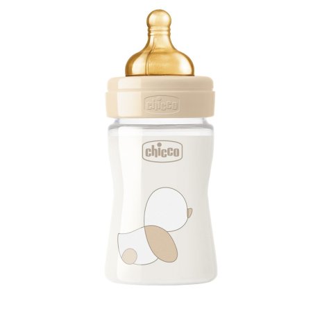 CHICCO (ARTSANA SpA) CHICCO BIBERON ORIGINAL 150ML VETRO 1 FORO 1 FORO UNISEX CON TETTARELLA IN CAUCCIU'