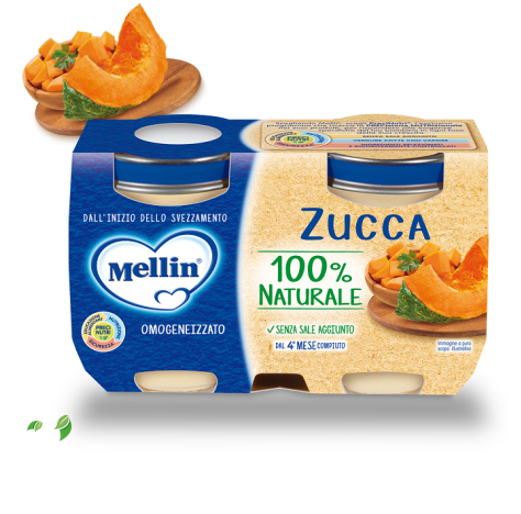 MELLIN-OMO ZUCCA 2X125G