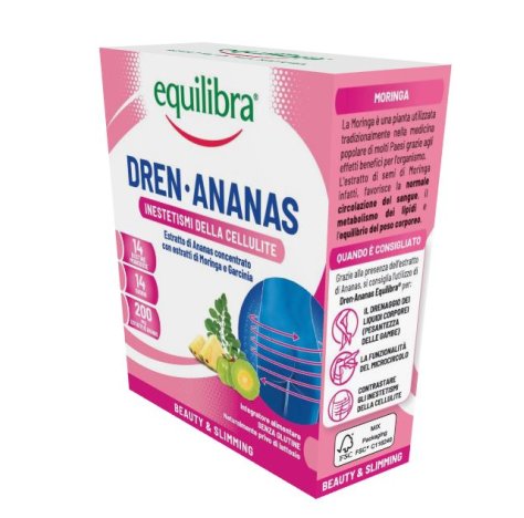 EQUILIBRA Srl Integratore dren-ananas 14 bustine