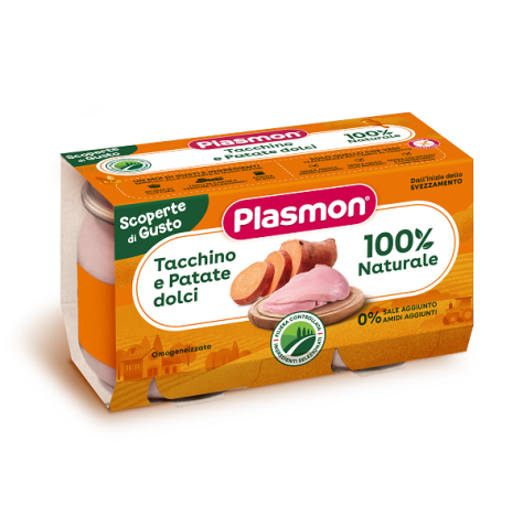 PLASMON (HEINZ ITALIA SpA) Plasmon omogenizzato tacchino e patate 2x120g   