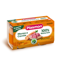 PLASMON (HEINZ ITALIA SpA) Plasmon omogenizzato manzo e carote 2x120g  