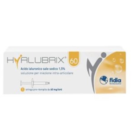 Fidia Hyalubrix 60 - Siringa Intra-Articolare con Acido Ialuronico 1,5% 60mg/4ml