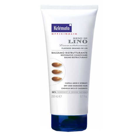 KELEMATA Srl Balsamo ristrutturante per capelli semi di lino 200ml