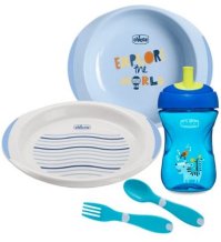 Chicco Set Pappa 12m+ Azzurro