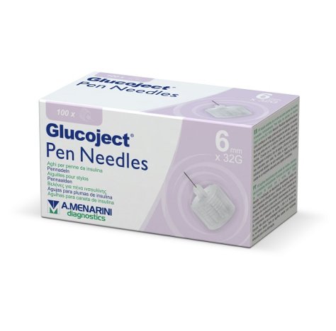 GLUCOJECT PEN NEEDLES  6MM G32