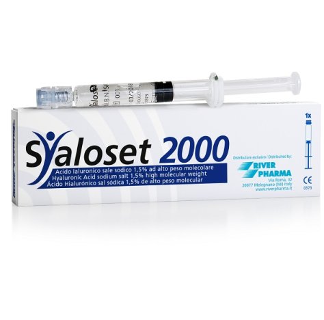 RIVER PHARMA Srl SIRINGA INTRA-ARTICOLARE SYALOSET 2000 ACIDO IALURONICO 1,5% 2 ML 1 PEZZO RIVER PHARMA Srl SIRINGA INTRA-ARTICOLARE SYALOSET 2000 ACIDO IALURONICO 1,5% 2 ML