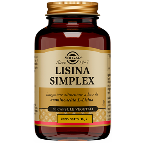 LISINA SIMPLEX 50CPS VEG SOLGAR